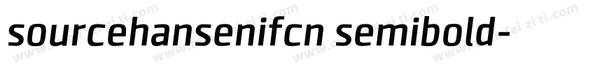 sourcehansenifcn semibold字体转换